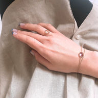 【Elodie Pavie】Smallオーバルリング/クリアカラー