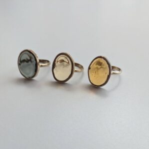 【Elodie Pavie】Bigオーバルリング/12号サイズ