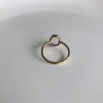 Smallオーバルリング　クリア裏面