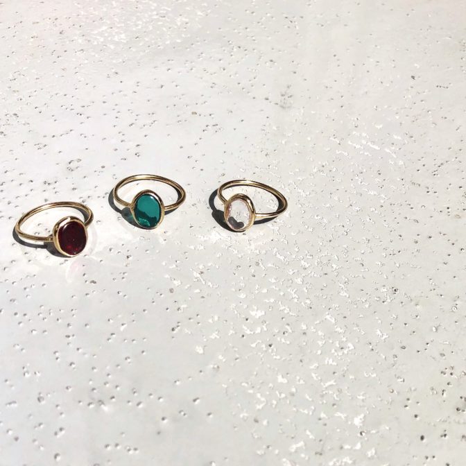 Smallオーバルリング　3色