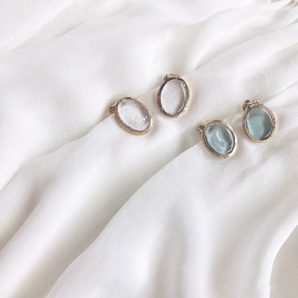 【Elodie Pavie】Bigオーバル イヤリング/4color