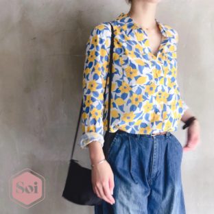 非公開: 【Soi PARIS(ソワパリ)】カプリ柄シャツ