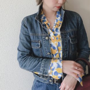 30代からのシャツコーディネート　デニムジャケット編
