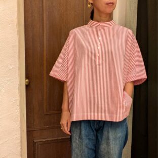 非公開: Linen Ya(リネンヤ)近江タンブラーヘンリーネックブラウス