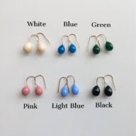 【Elodie Pavie】しずくピアス/マットカラー