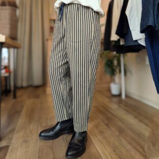 TIGRE BROCANTE(ティグルブロカンテ)ヒッコリータゴサクロングパンツ/男女兼用