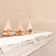 【Elodie Pavie】オーバルリング/グレー系3color