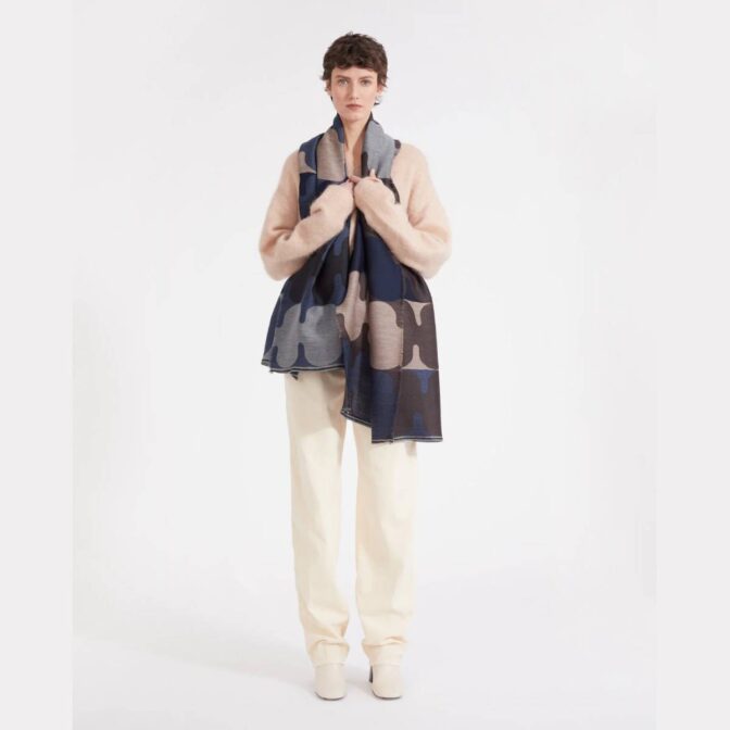 TRAITS PARIS 大判シルクコットンストール/2color | ヨーロッパ