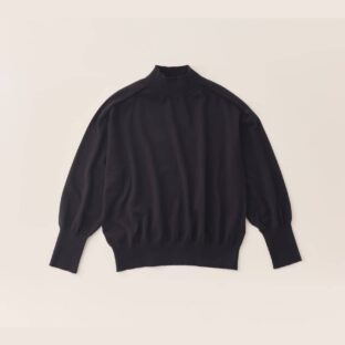 非公開: Linen Ya(リネンヤ)モックネック長袖ニット