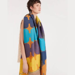 TRAITS PARIS イエローグリーン系コットンシルク高級ストール新品 シルク混カラーストール （ao／アオ） | 服・服飾小物 | cotogoto