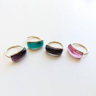 【Elodie Pavie】レクタングルリング/フリーサイズ