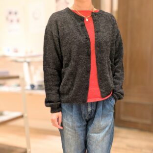 TIGRE BROCANTE(ティグルブロカンテ)Babyアルパカダブルポケットカーディガン