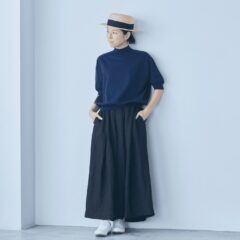 夏の冷房対策に！モックネックで叶える夏のオフィスコーデ