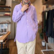 TIGRE BROCANTE(ティグルブロカンテ)ショールカラーロングシャツ