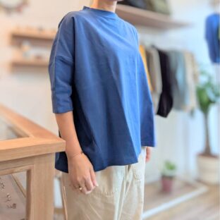 Linen Ya(リネンヤ)デラヴェ7分袖Tシャツ