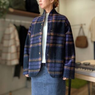 SLOW HANDS(スローハンズ)ウールショールジャケット/2color