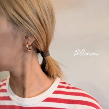 GISEL B.(ジゼル･ベー)ゴールドフープピアス/20mmタイプ