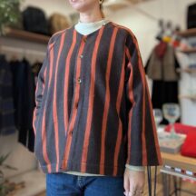 SLOW HANDS(スローハンズ)ストライプ柄ウールジャケット