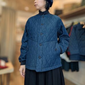 TIGRE BROCANTE(ティグルブロカンテ)スタンドリブカラーキルティングジャケット