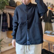 SLOW HANDS(スローハンズ)裏起毛スウェットカーディガン/2color