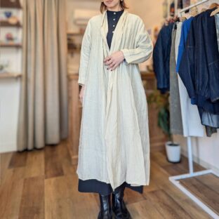 Linen Ya(リネンヤ)リネンショールカラーコート
